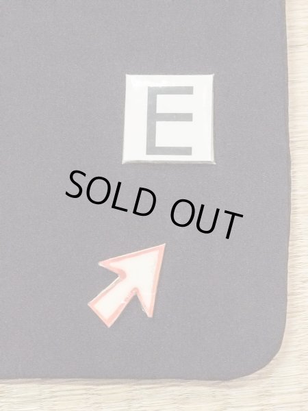 Photo22: M1228R Vintage Japanese women   Black TOMESODE formal / Synthetic. SAKURA cherry blossom,   (Grade C) (22)