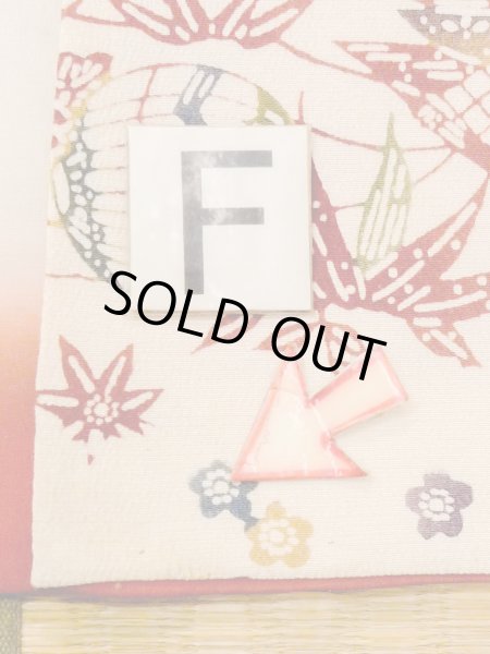 Photo19: M1228S Vintage Japanese women   Ivory KOMON dyed / Silk. Chrysanthemum,   (Grade C) (19)