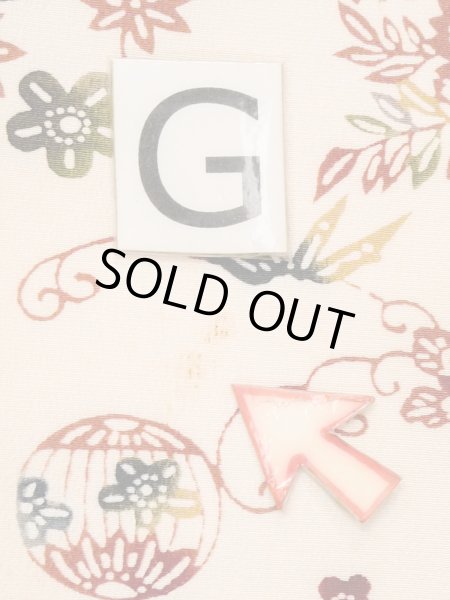 Photo20: M1228S Vintage Japanese women   Ivory KOMON dyed / Silk. Chrysanthemum,   (Grade C) (20)