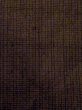 Photo5: Mint N0116A Vintage Japanese  Dark Brown Men's Kimono / Silk. Stripes There is an impression from use.  (Grade D) (5)