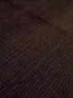 Photo8: Mint N0116A Vintage Japanese  Dark Brown Men's Kimono / Silk. Stripes There is an impression from use.  (Grade D) (8)