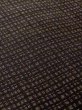 Photo7: N0116B Vintage Japanese   Black Men's Kimono / Silk. Plaid Checks   (Grade A) (7)