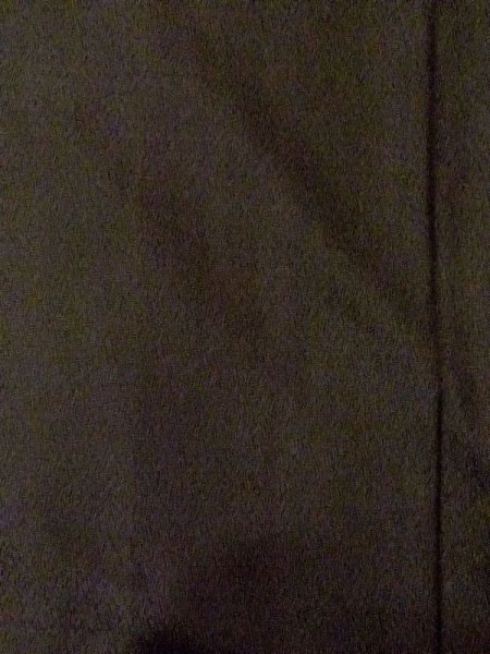 Photo4: N0116C Vintage Japanese  Dark Navy Blue Men's Kimono / Silk. Wood grain pattern   (Grade C) (4)