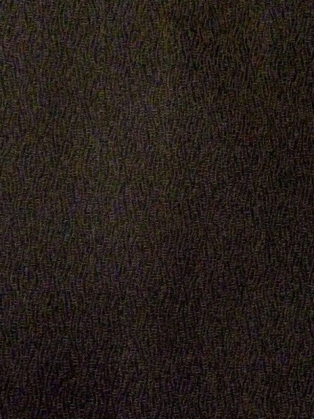 Photo5: N0116C Vintage Japanese  Dark Navy Blue Men's Kimono / Silk. Wood grain pattern   (Grade C) (5)