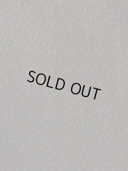 Photo6: N0116C Vintage Japanese  Dark Navy Blue Men's Kimono / Silk. Wood grain pattern   (Grade C) (6)