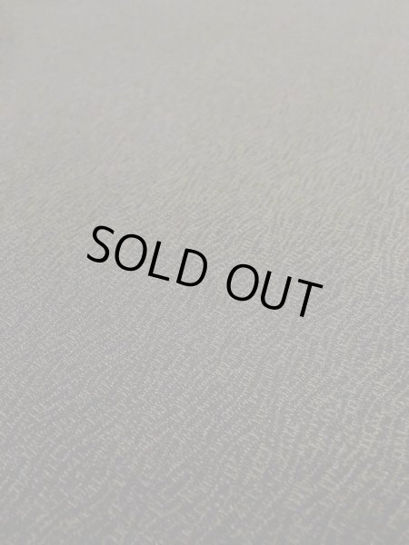 Photo7: N0116C Vintage Japanese  Dark Navy Blue Men's Kimono / Silk. Wood grain pattern   (Grade C) (7)