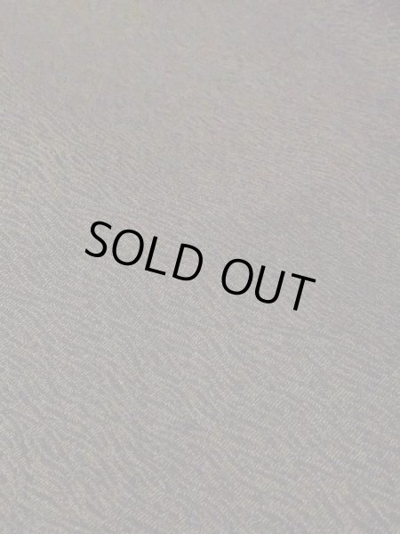 Photo8: N0116C Vintage Japanese  Dark Navy Blue Men's Kimono / Silk. Wood grain pattern   (Grade C) (8)