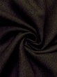 Photo9: N0116C Vintage Japanese  Dark Navy Blue Men's Kimono / Silk. Wood grain pattern   (Grade C) (9)