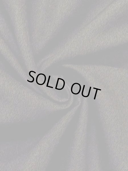 Photo10: N0116C Vintage Japanese  Dark Navy Blue Men's Kimono / Silk. Wood grain pattern   (Grade C) (10)