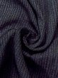 Photo9: Mint N0116E Vintage Japanese  Dark Navy Blue Men's Kimono / Silk. Stripes   (Grade A) (9)
