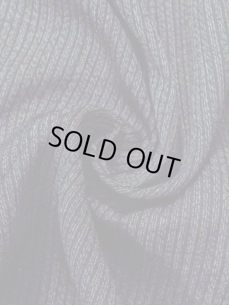 Photo9: Mint N0116E Vintage Japanese  Dark Navy Blue Men's Kimono / Silk. Stripes   (Grade A) (9)