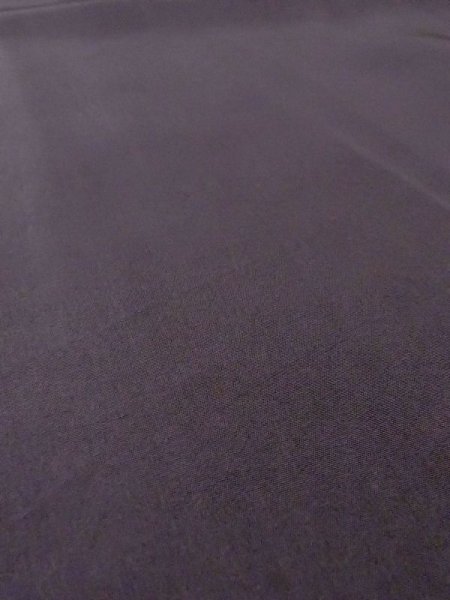 Photo9: N0116G Vintage Japanese   Black Men's Kimono / Silk.  Stains/Soils all over. Discolored all over. Aging deterioration.  (Grade D) (9)