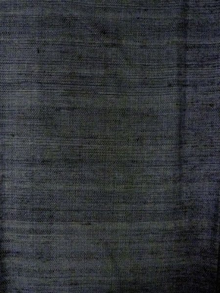 Photo3: N0116H Vintage Japanese  Grayish Navy Blue Men's Kimono / Silk. Line   (Grade C) (3)