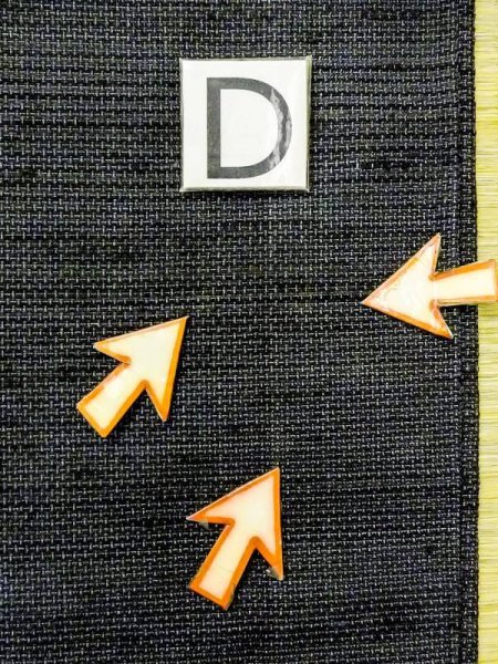 Photo15: N0116H Vintage Japanese  Grayish Navy Blue Men's Kimono / Silk. Line   (Grade C) (15)