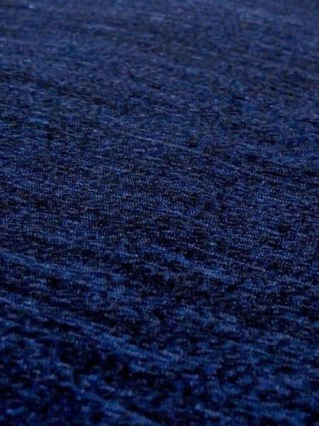 Photo7: N0116K Vintage Japanese  Dark Blue Men's Kimono / Silk. Line   (Grade C) (7)
