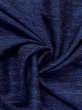 Photo9: N0116K Vintage Japanese  Dark Blue Men's Kimono / Silk. Line   (Grade C) (9)
