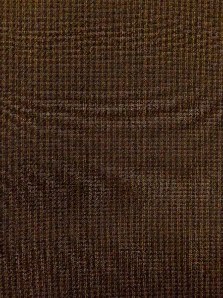 Photo5: N0116L Vintage Japanese  Dark Brown Men's Kimono / Silk. Stripes   (Grade C) (5)