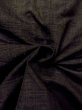 Photo9: N0116N Vintage Japanese   Black Men's Kimono / Silk. Stripes   (Grade C) (9)