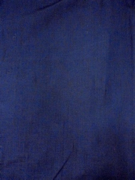 Photo3: Mint N0116O Used Japanese   Indigo Blue Men's Kimono / Silk. Stripes   (Grade A) (3)