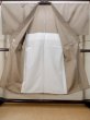 Photo2: N0116P Used Japanese   Beige Men's Kimono / Silk. Stripes   (Grade B) (2)