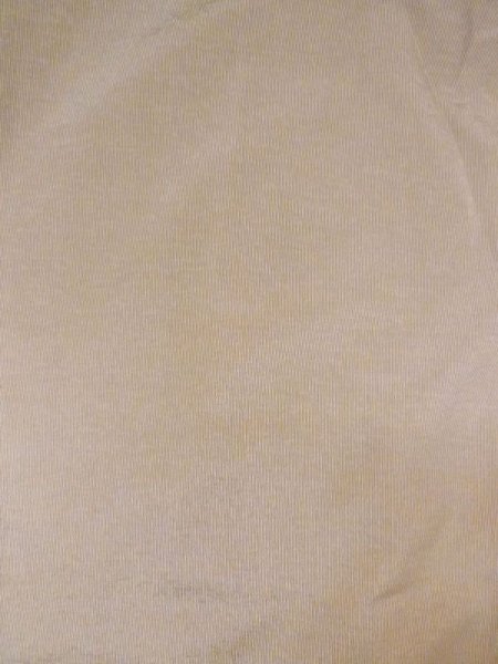 Photo3: N0116P Used Japanese   Beige Men's Kimono / Silk. Stripes   (Grade B) (3)