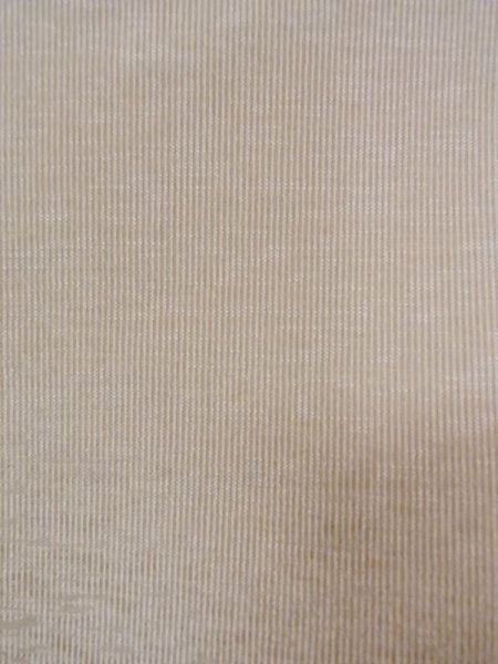 Photo6: N0116P Used Japanese   Beige Men's Kimono / Silk. Stripes   (Grade B) (6)