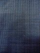 Photo5: Mint N0116Q Vintage Japanese   Navy Blue Men's Kimono / Silk. Tortoise-shell pattern(Hexagonal pattern)   (Grade A) (5)