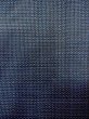Photo5: Mint N0116Q Vintage Japanese   Navy Blue Men's Kimono / Silk. Tortoise-shell pattern(Hexagonal pattern)   (Grade A) (5)
