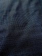 Photo8: Mint N0116Q Vintage Japanese   Navy Blue Men's Kimono / Silk. Tortoise-shell pattern(Hexagonal pattern)   (Grade A) (8)