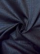 Photo9: Mint N0116Q Vintage Japanese   Navy Blue Men's Kimono / Silk. Tortoise-shell pattern(Hexagonal pattern)   (Grade A) (9)