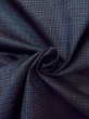 Photo10: Mint N0116Q Vintage Japanese   Navy Blue Men's Kimono / Silk. Tortoise-shell pattern(Hexagonal pattern)   (Grade A) (10)