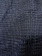 Photo5: Mint N0116R Vintage Japanese   Navy Blue Men's Kimono / Silk. Tortoise-shell pattern(Hexagonal pattern)   (Grade A) (5)