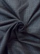 Photo10: Mint N0116R Vintage Japanese   Navy Blue Men's Kimono / Silk. Tortoise-shell pattern(Hexagonal pattern)   (Grade A) (10)