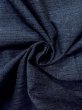 Photo10: Mint N0116V Vintage Japanese  Bluish Gray Men's Kimono / Silk. Stripes   (Grade A) (10)