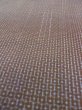 Photo6: Mint N0116W Used Japanese   Brown Men's Kimono / Silk. Tortoise-shell pattern(Hexagonal pattern)   (Grade A) (6)
