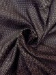 Photo9: Mint N0116X Used Japanese   Black Men's Kimono / Silk. Tortoise-shell pattern(Hexagonal pattern)   (Grade A) (9)