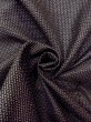 Photo10: Mint N0116X Used Japanese   Black Men's Kimono / Silk. Tortoise-shell pattern(Hexagonal pattern)   (Grade A) (10)