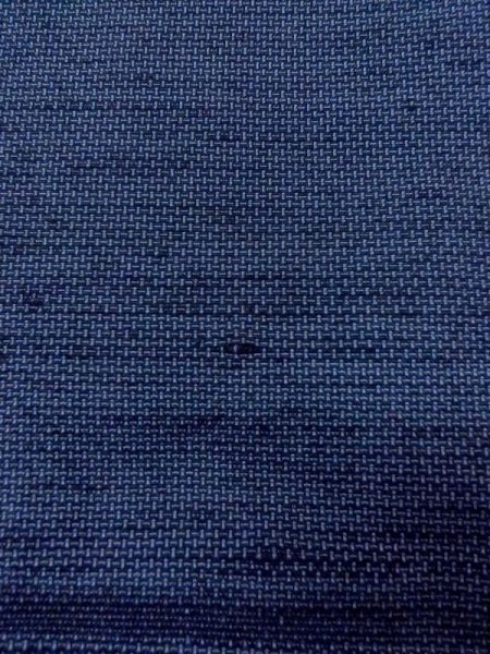 Photo5: Mint N0116Z Used Japanese  Grayish Indigo Blue Men's Kimono / Silk.    (Grade A) (5)