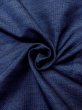 Photo10: Mint N0116Z Used Japanese  Grayish Indigo Blue Men's Kimono / Silk.    (Grade A) (10)