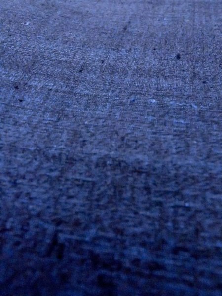 Photo7: Mint N0117A Used Japanese   Indigo Blue Men's Kimono / Silk.    (Grade A+) (7)