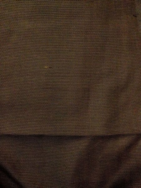 Photo4: Mint N0117B Used Japanese   Brown Men's Kimono / Silk. Tortoise-shell pattern(Hexagonal pattern)   (Grade A) (4)