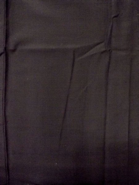 Photo4: Mint N0117C Vintage Japanese  Dark Brown Men's Kimono / Silk. Line   (Grade A) (4)