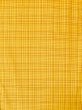 Photo3: N0123B Vintage Japanese women   Yellow TSUMUGI pongee / Silk. Plaid Checks A black collar is attached.  (Grade C) (3)