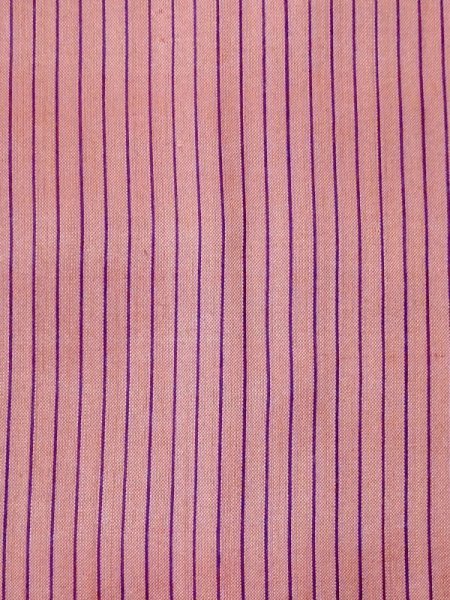 Photo6: N0123C Antique Japanese women Vivid Grayish Pink TSUMUGI pongee / Silk. Stripes Arrow feather pattern. There is an impression from use.  (Grade C) (6)