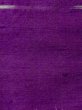 Photo6: N0123E Antique Japanese women  Vivid Purple TSUMUGI pongee / Silk. Parallel Cross There is an impression from use.  (Grade C) (6)