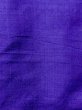 Photo6: N0123G Antique Japanese women Vivid Bluish Purple TSUMUGI pongee / Silk. Parallel Cross Lining: Small holes all over. Right side: There is an impression from use.  (Grade D) (6)