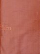 Photo4: N0123J Vintage Japanese women Pale Grayish Red TSUMUGI pongee / Silk. Chrysanthemum,   (Grade C) (4)