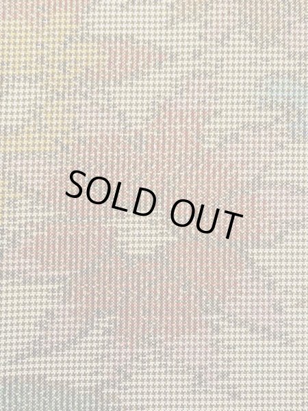 Photo5: N0123M Vintage Japanese women  Grayish Green TSUMUGI pongee / Silk. Flower,   (Grade C) (5)