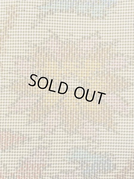 Photo7: N0123M Vintage Japanese women  Grayish Green TSUMUGI pongee / Silk. Flower,   (Grade C) (7)