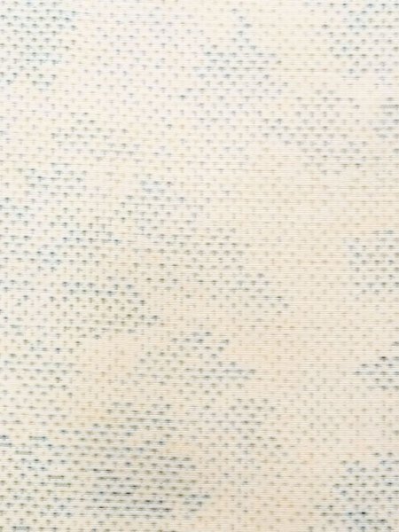 Photo6: N0123N Used Japanese women Pale Light Light Blue TSUMUGI pongee / Silk. Temple,   (Grade C) (6)